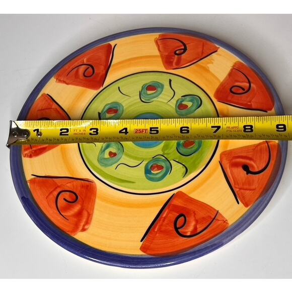 VTG 1990s Postmodern English Country Pottery Trivet Jennifer Eerdsmans - Picture 7 of 7